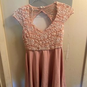 Pink Lace Dress